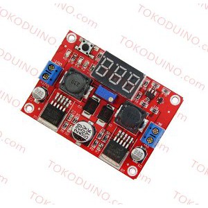 ADJUSTABLE DC DC STEP UP STEP DOWN LM2577 LM2596 WITH VOLTMETER MODULE