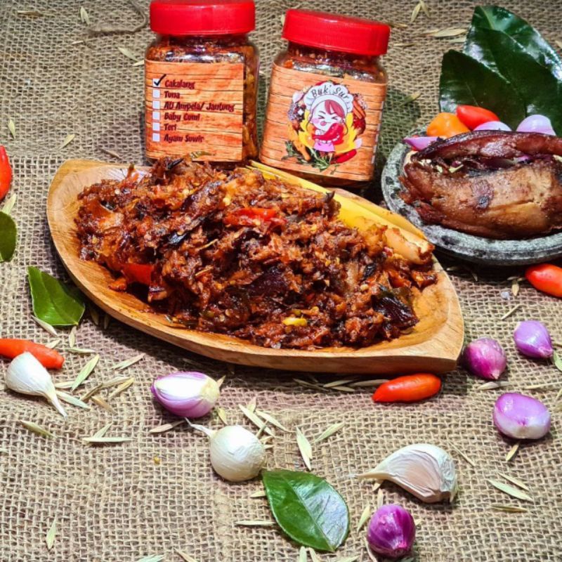 

Cakalang suwir sambal merah suwir cakalang asap 225Gr