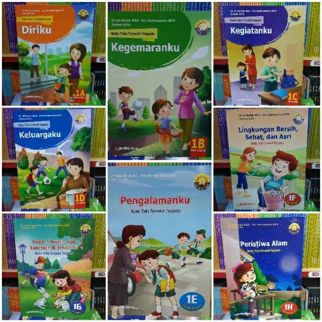 Jual Buku Tematik Sd Mi Kelas 1 Tema A B C D E F G H Yudhistira K13