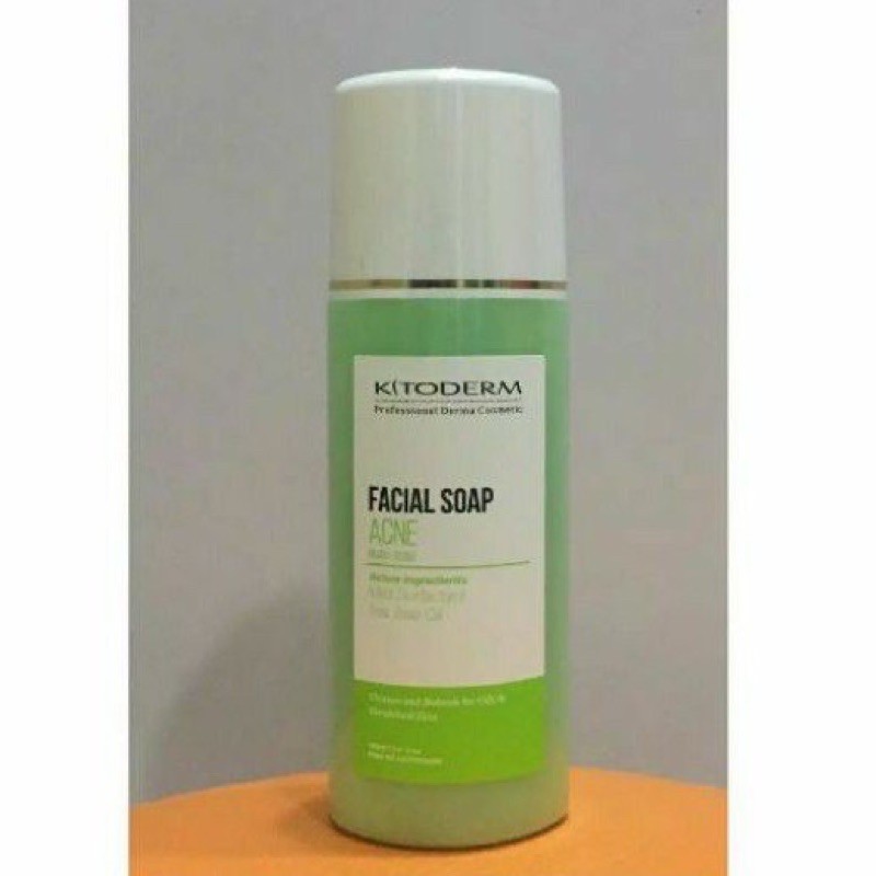 kitoderm facial soap acne hijau susu