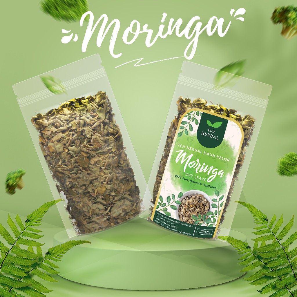 

Teh Daun Kelor / Teh Tubruk Kelor, Asli Moringa Tea, 30 Gram 100% Organik