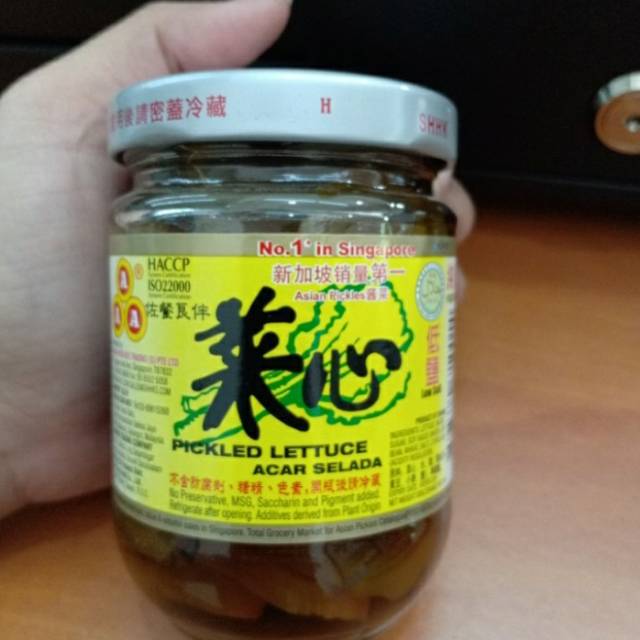 Pickled Lettuce Acar Selada Botol