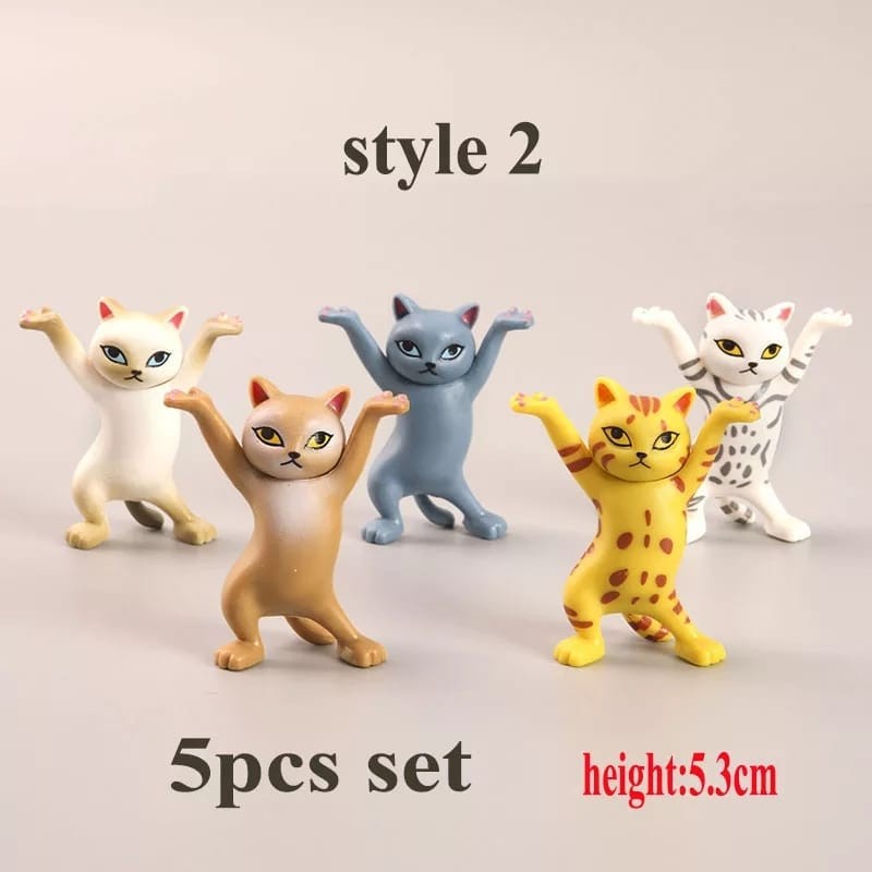 Set Action Figure Kucing Cat Coffin Dance Angkat Peti Mati Isi 5 Cat 1 Peti Mati