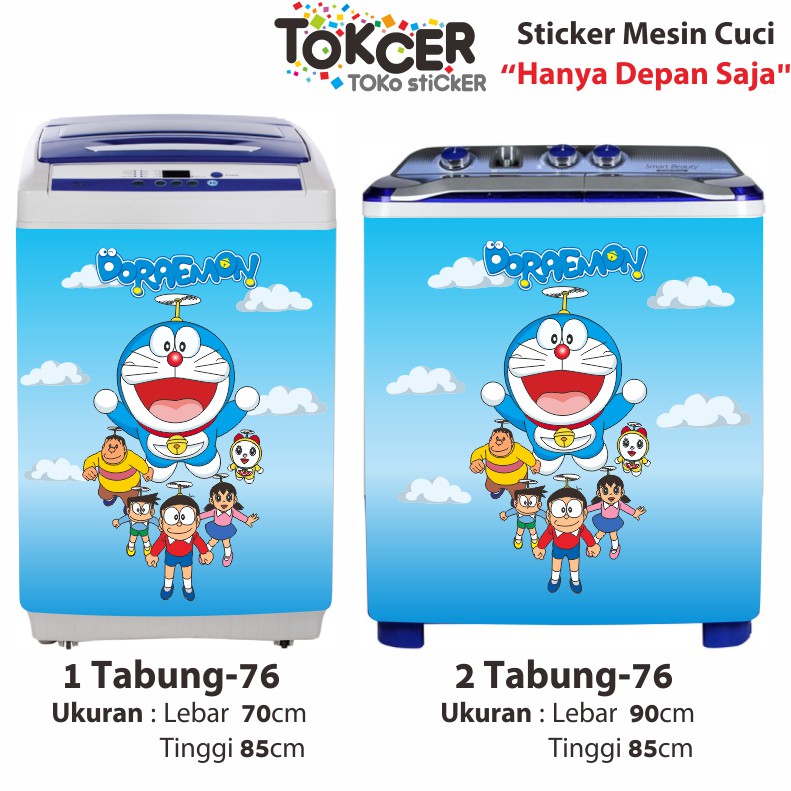 Stiker Mesin Cuci DORAEMON