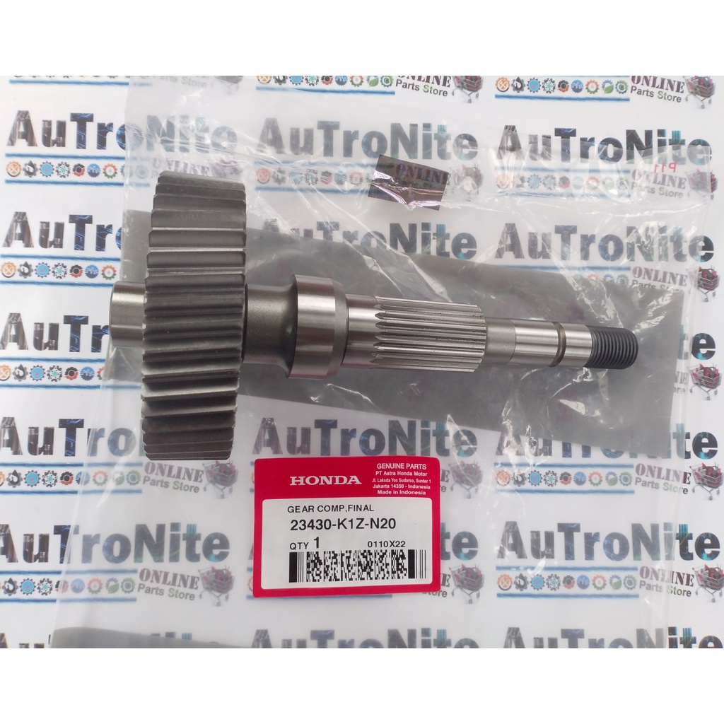 As Roda Belakang Gear Comp Final 44 T 23430-K1Z-N20 Original Honda Air Blade Giorno 125 Vario ADV PC