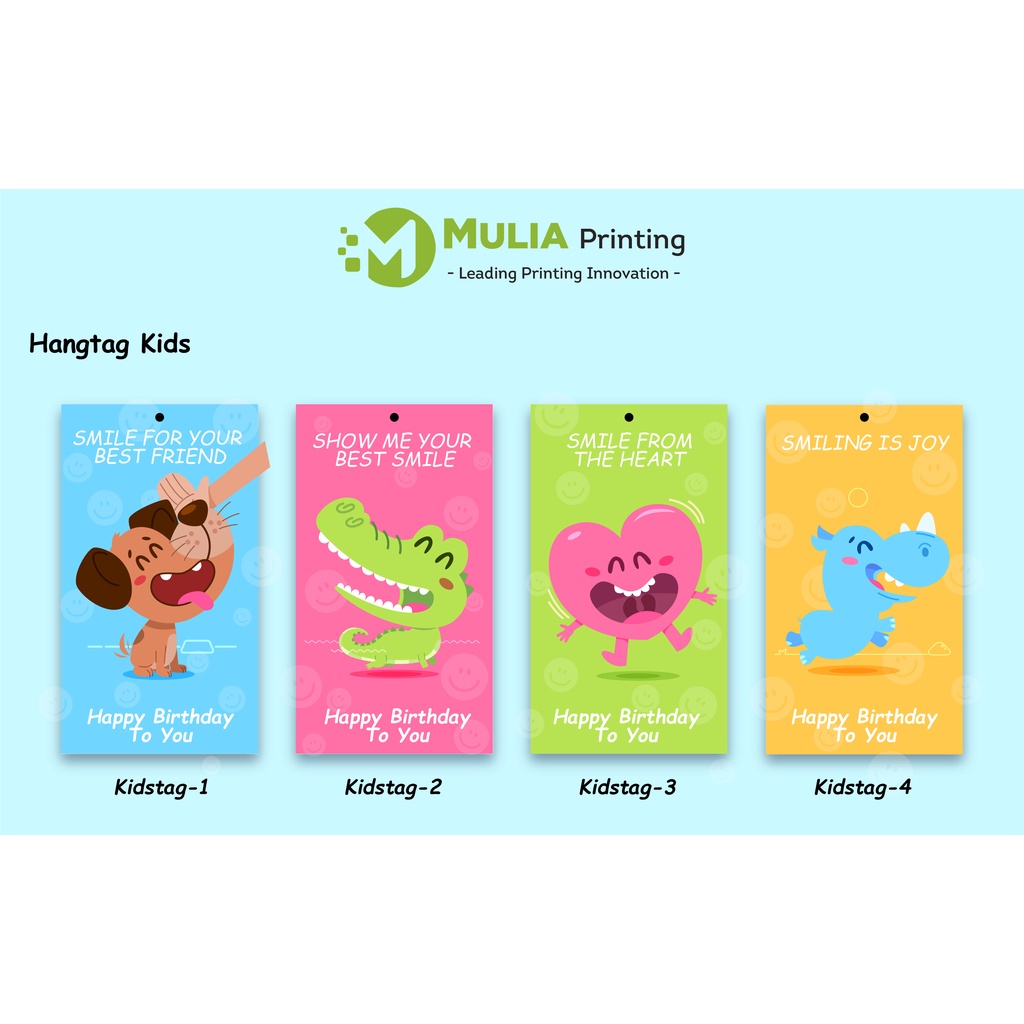 

Hang Tag For Kids Cute Edition - Mulia Printing