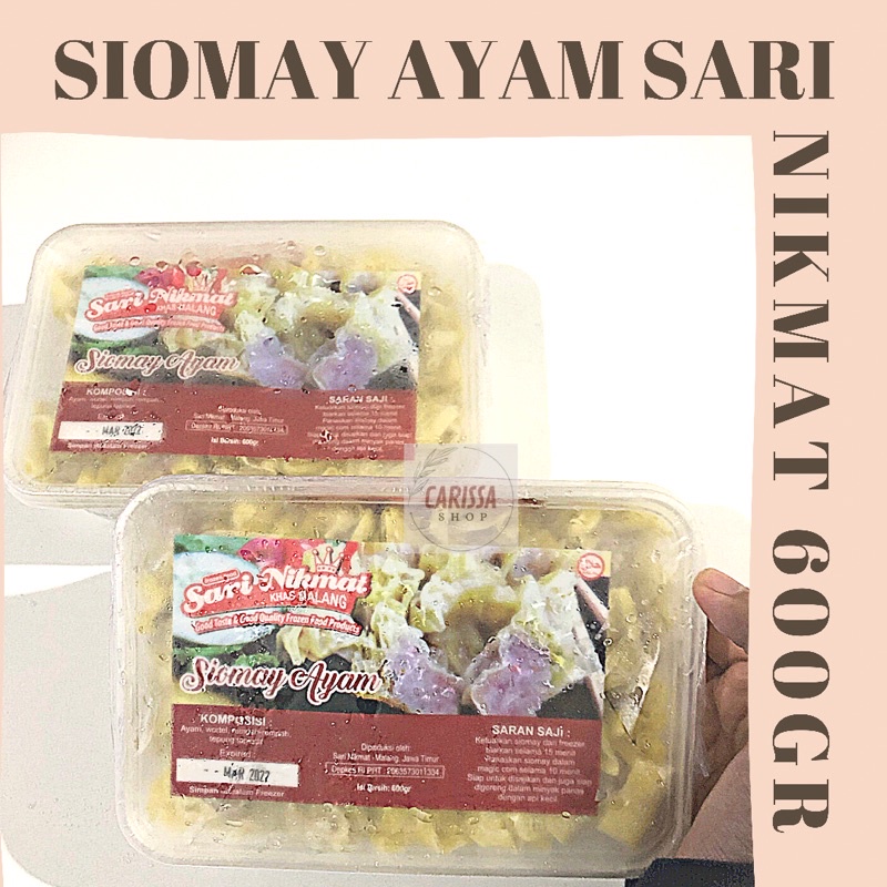 

Siomay Sari Nikmat 600gr