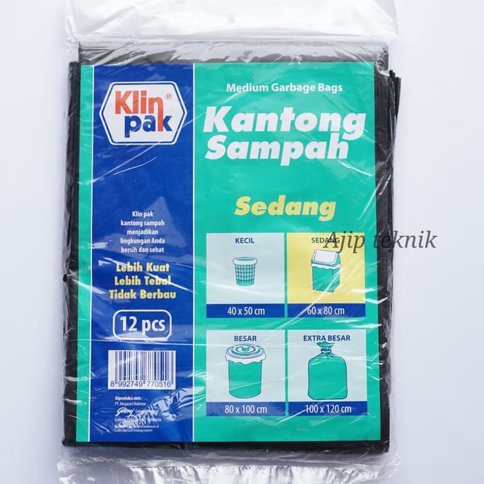 Jual Klinpak Plastik Kantong Sampah Sedang 60x80cm Shopee Indonesia 0900