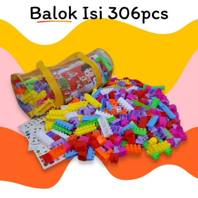 SALE Mainan Lego Anak Murah MERIAH isi banyak 306 pcs