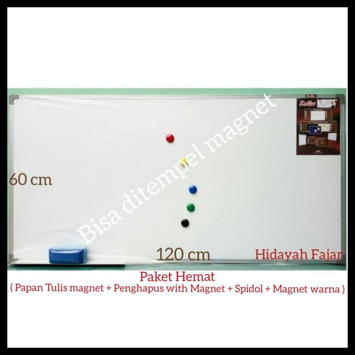 

Papan Tulis + Whiteboard Keiko + Magnet Warna + Spidol Snowman