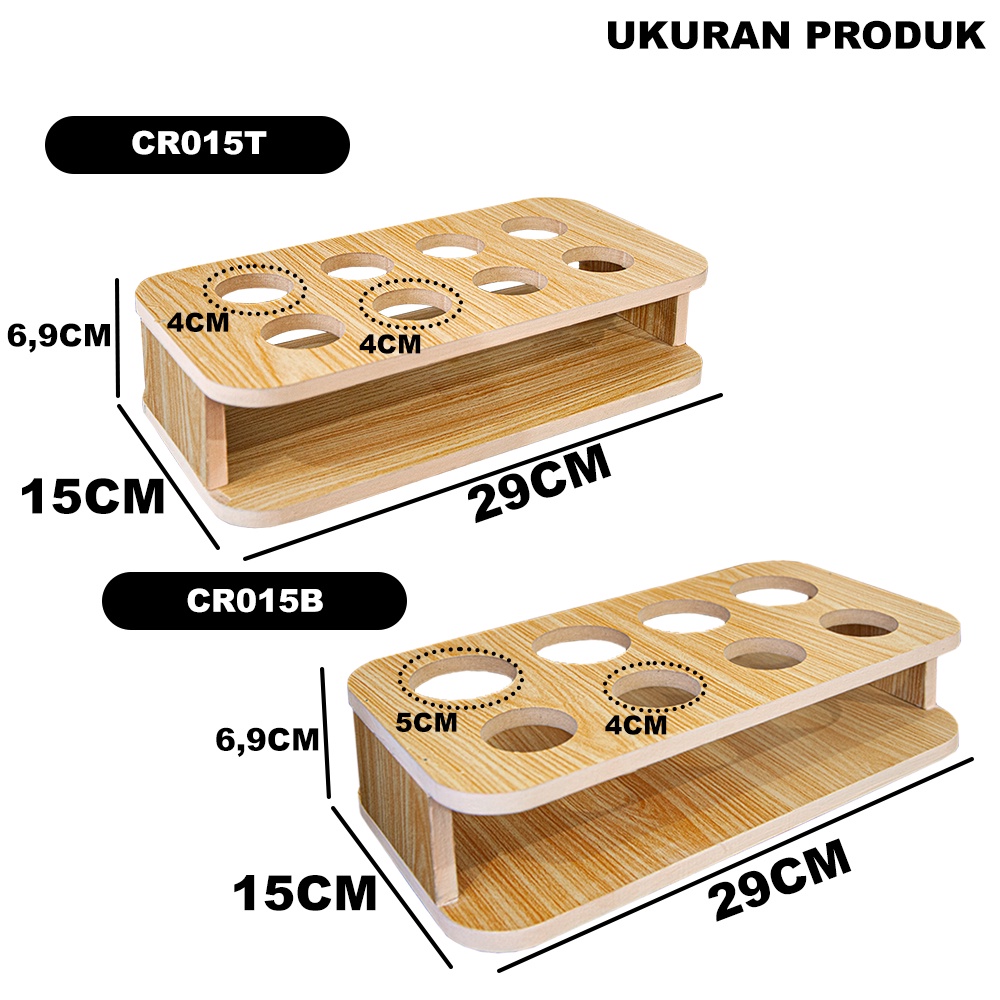 Tempat Bumbu Dapur Saos Kecap Serbaguna Rak Penyimpanan Dapur Minimalis MDF - CR015