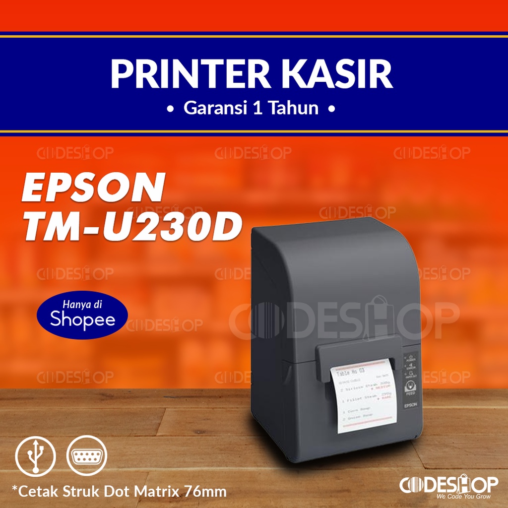 Epson TMU-230D Printer Kasir Dot Matrix TMU230 D