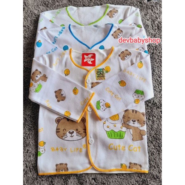 BABY LIFE-6PCS BAJU BAYI LENGAN PANJANG-BAJU BAYI BABY LIFE LENGAN PANJANG-BAJU BAYI LENGAN PANJANG MURAH