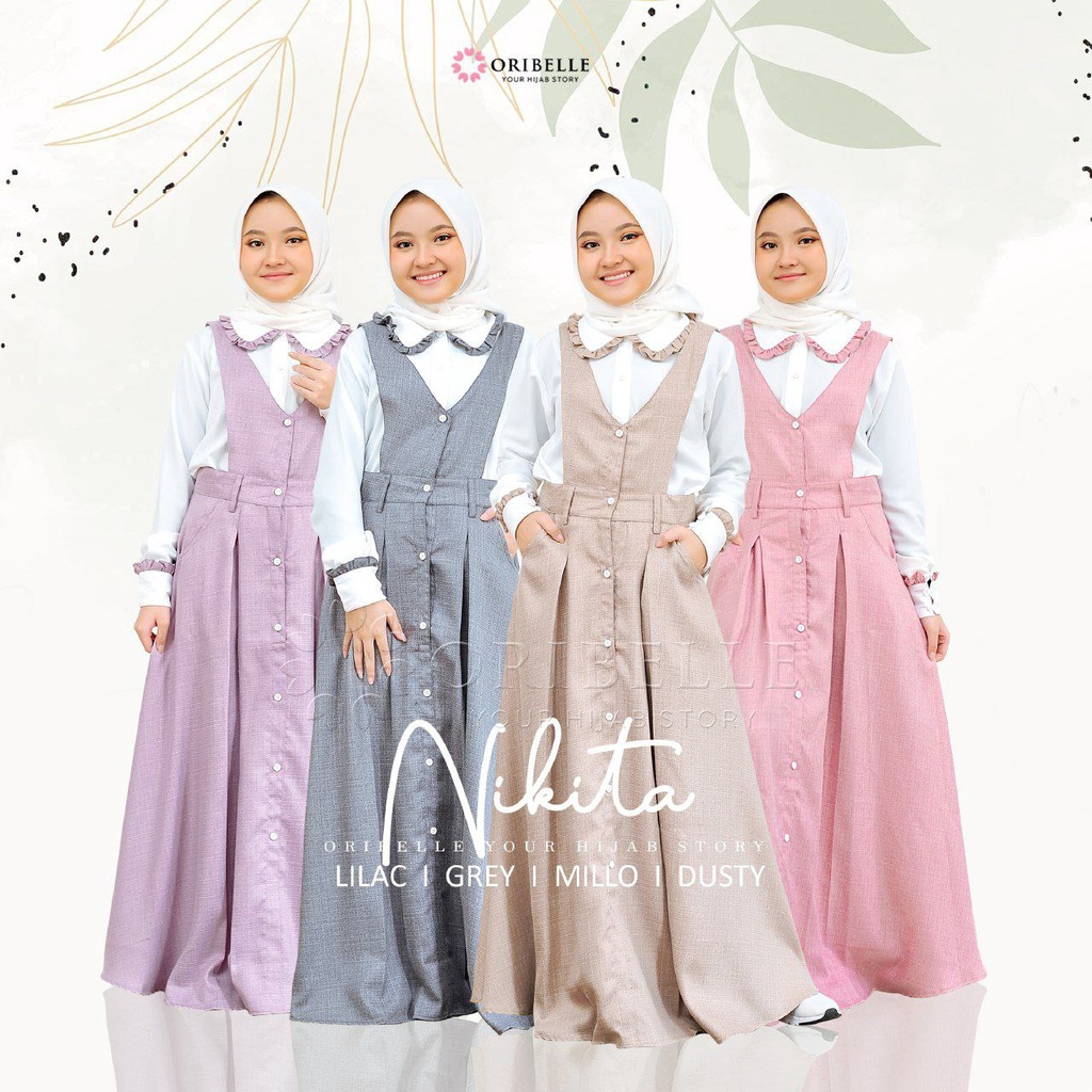 Overall Gamis Remaja / Baju anak Remaja / Gamis anak remaja / nikita by oribell / gamis oribelle