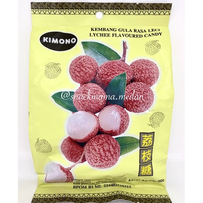 PERMEN LYCHEE KIMONO 150GR / PERMEN LECI