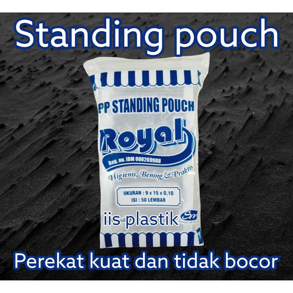 Plastik standing pouch murah segala ukuran lengkap isi 50 lembar  9x15, 10x17, 12x20, 14x22, 16x24, 16x32, 20x29 murah