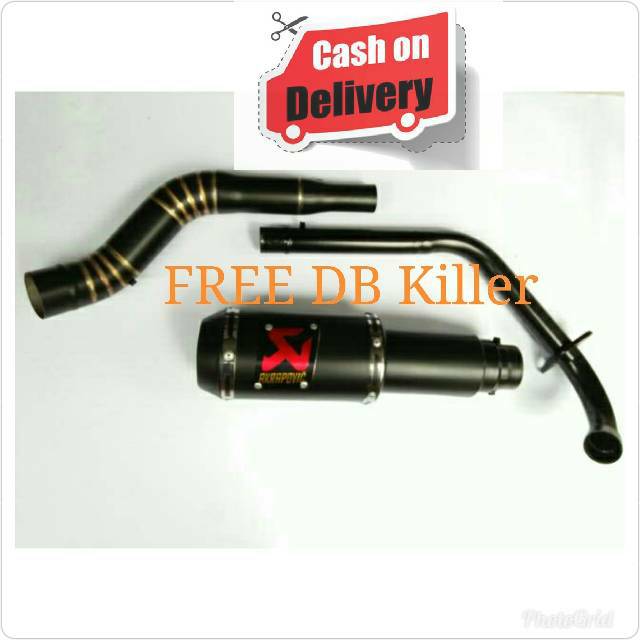 Knalpot Racing Akra GP M 1 Lorenzo Black doff vixion r15new cbr150 cb150 satria fu gsx150 byson-3
