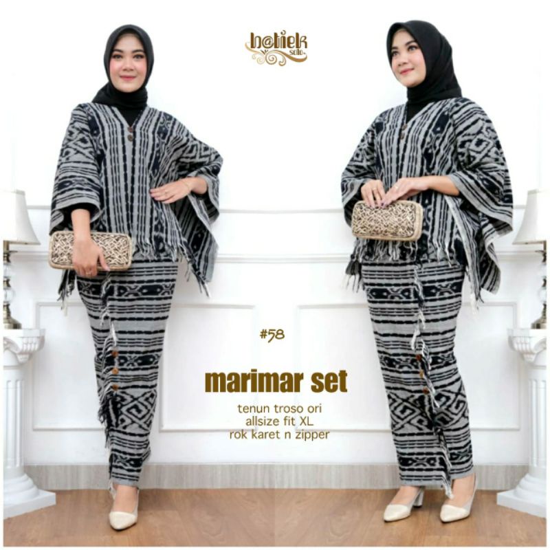 Set Batik Marimar Set Tenun Troso Ori