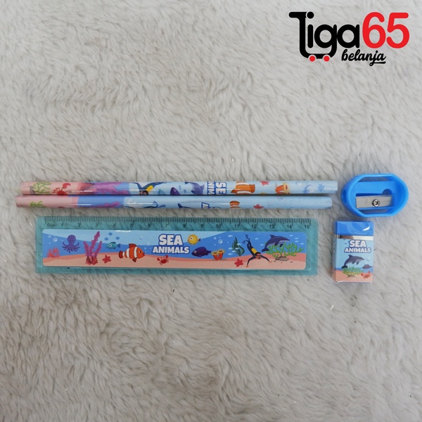 365 STATIONERY SET #41017 Buku &amp; Alat Tulis Anak / Karakter Fancy Gambar Lucu