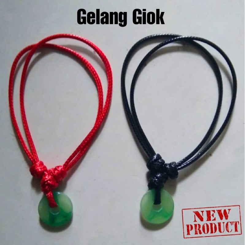 Gelang giok cina kalung pendant plastik kalung liontin kalung pria Wanita Gelang Giok Keberuntungan
