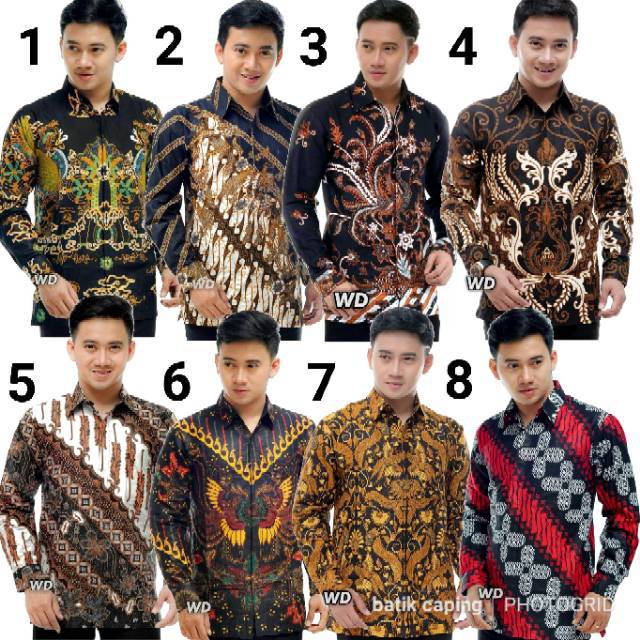 KEMEJA BATIK LENGAN PANJANG MOTIF CLASIK 074521 BATIK PEKALONGAN BAHAN KATUN HALUS NYAMAN N ADEM 12