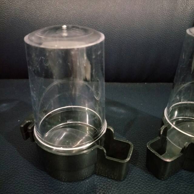 Wadah pakan burung/cepuk tabung pakan burung/cepuk wadah pakan minum burung/cepuk plastik/