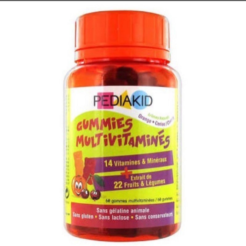 PEDIAKID Gommes Multivitamines (60 gommes) - Suplemen anak