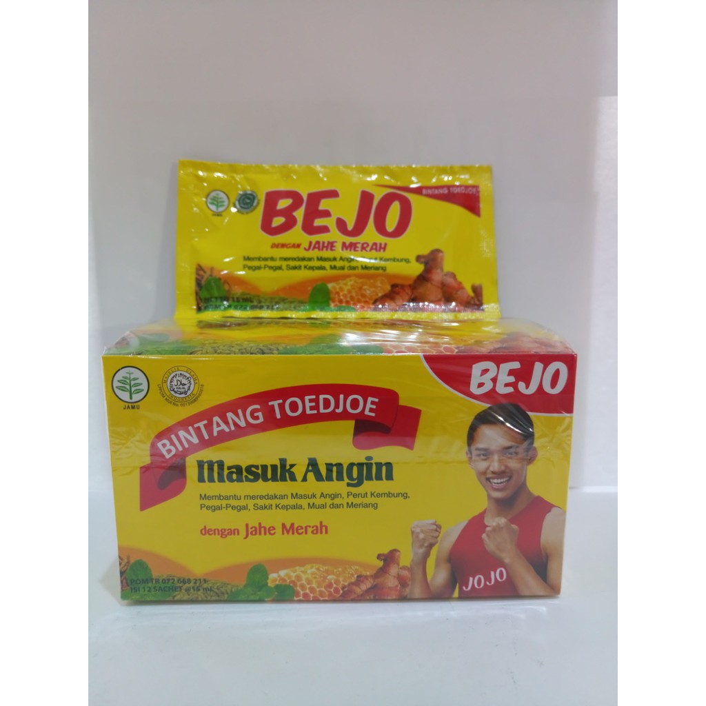

BEJO Bintang Toedjoe Masuk Angin Box isi 12 sachet @15ml [HERBAL SURYA]