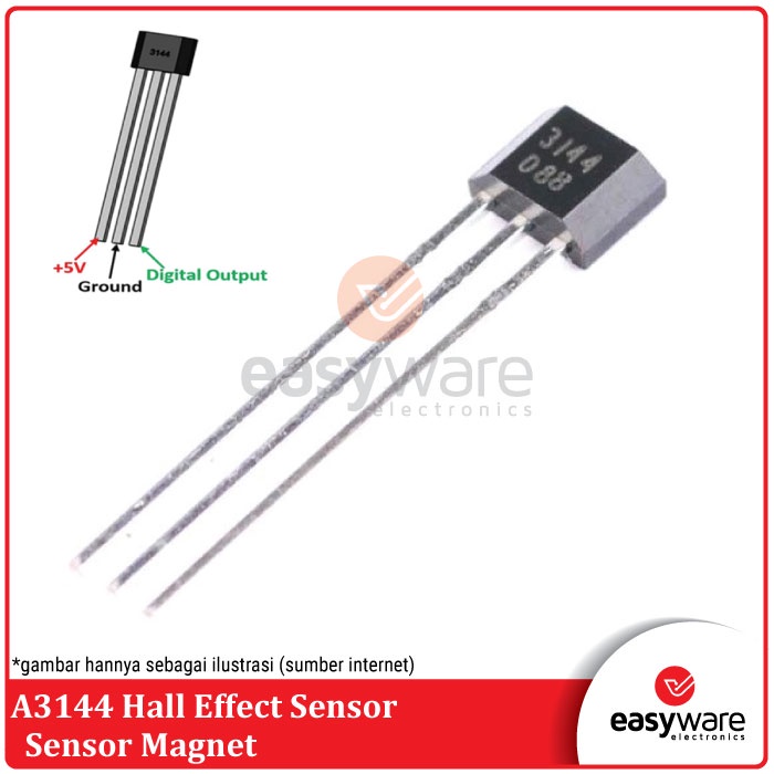 A3144 A3144E OH3144E Hall Effect Sensor Magnet Sensor A 3144