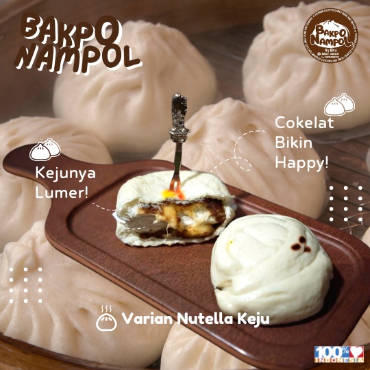 

BAKPAO NAMPOL | NUTELLA KEJU | NUTELLA ORIGINAL