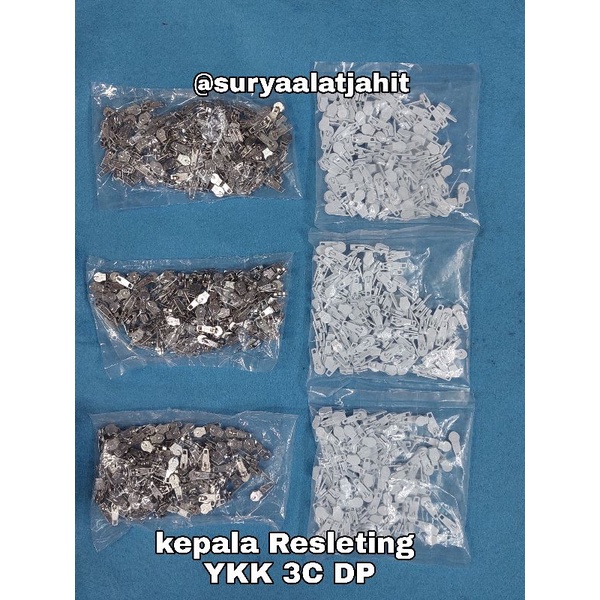 kepala Resleting YKK 3CF-DP kecil kepalanya @1bks Rp.52.500/100pcs