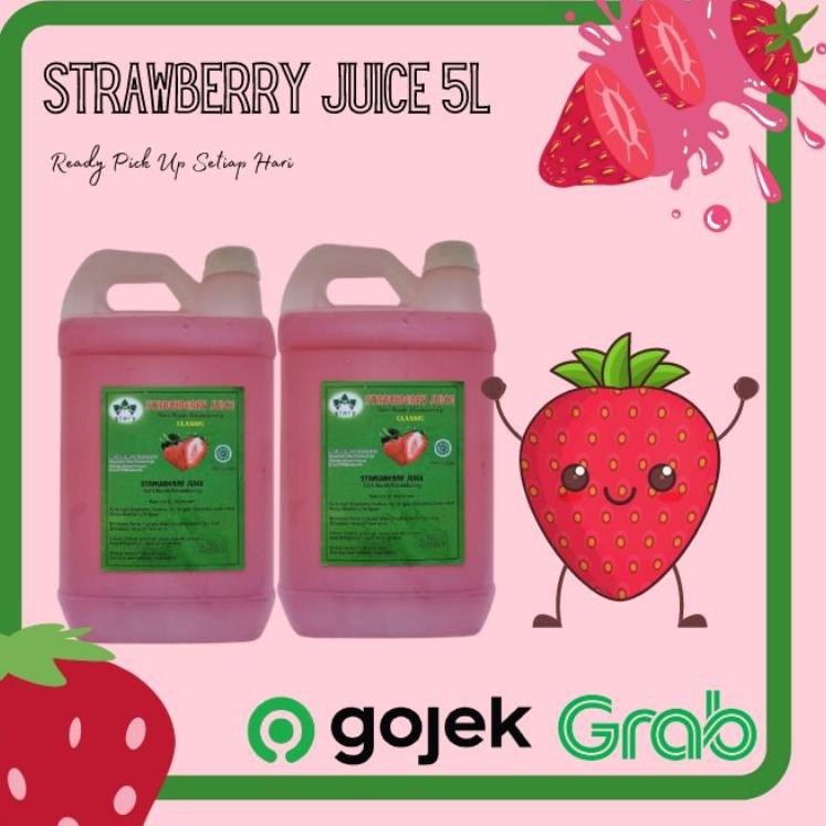 

【salebagus】 Jus Strawberry 5 Liter Asli Murah