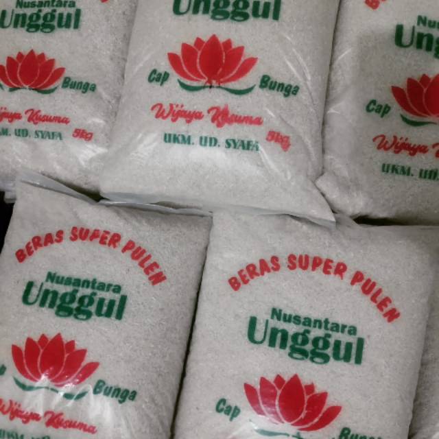 

BERAS KUALITAS SUPER IR64 CAP KEMBANG WIJAYA KUSUMA