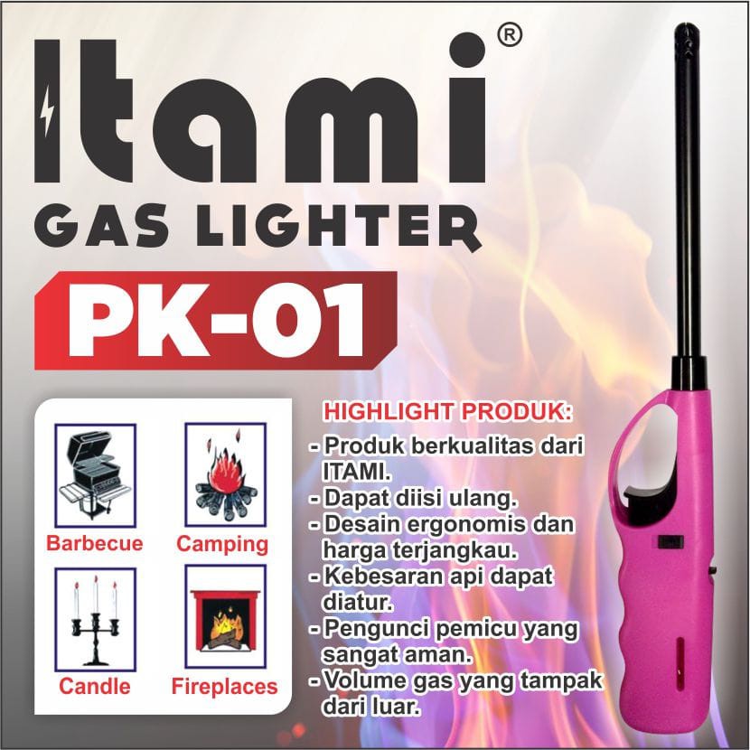 Itami Pemantik Api Kompor Gas Korek Api Gas Lighter stove model tembak