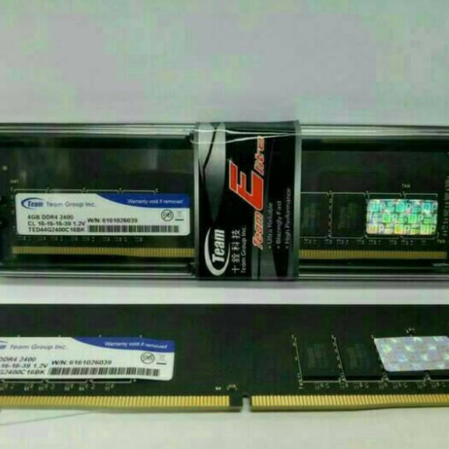 Team Elite Memory Komputer Longdimm 4GB DDR4 2400Mhz