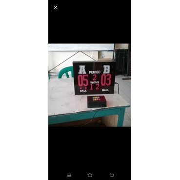 papan skor bulutangkis,volly ukuran 40x30cm