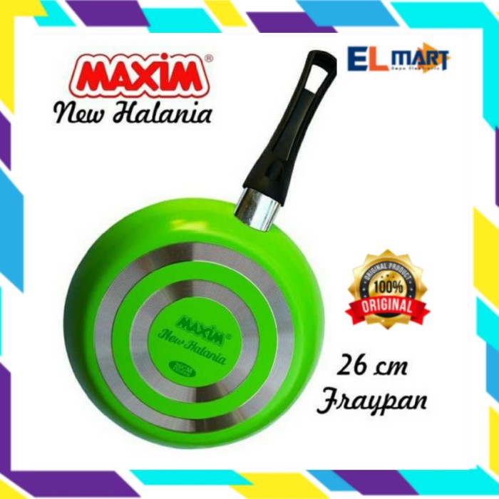 Frypan Maxim 26 cm New Halania Fry pan Wajan Penggorengan Teflon 26cm anti Lengket