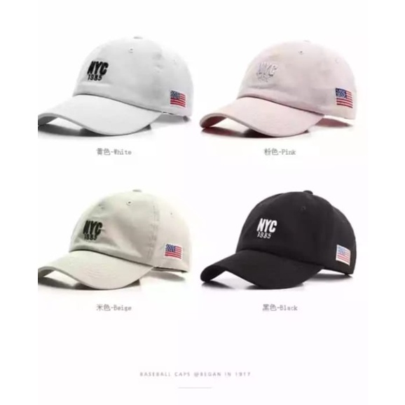 Topi baseball karakter twill usa nyc