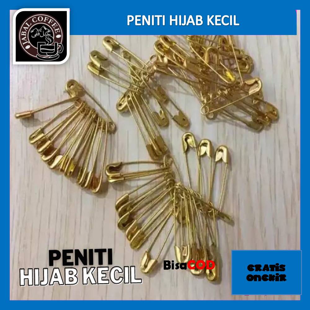 Peniti Kecil Hijab Isi 10 Pc Warna Gold Dan Silver / Peniti Jilbab Kecil / Peniti Hijab Mini Silver Gold 012