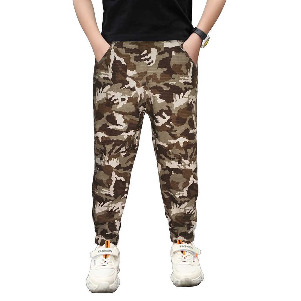 Celana Pendek Anak Laki Laki Motif Loreng / Jogger Panjang Army Anak Laki Laki Bahan Woven