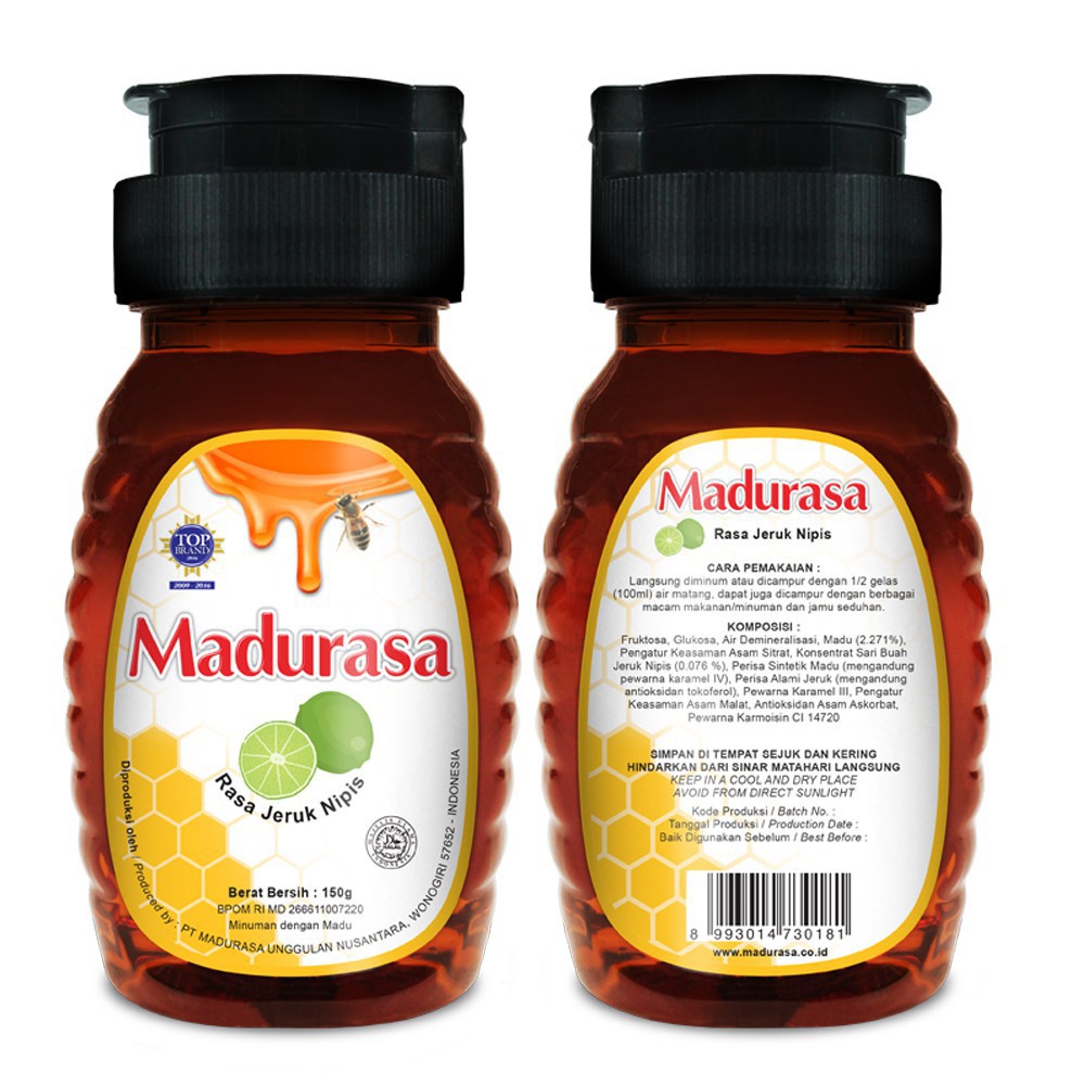 

Madurasa Jeruk Nipis 150 gr - Madurasa Rasa Jeruk Nipis - Madu Pilihan - Madu - TJ