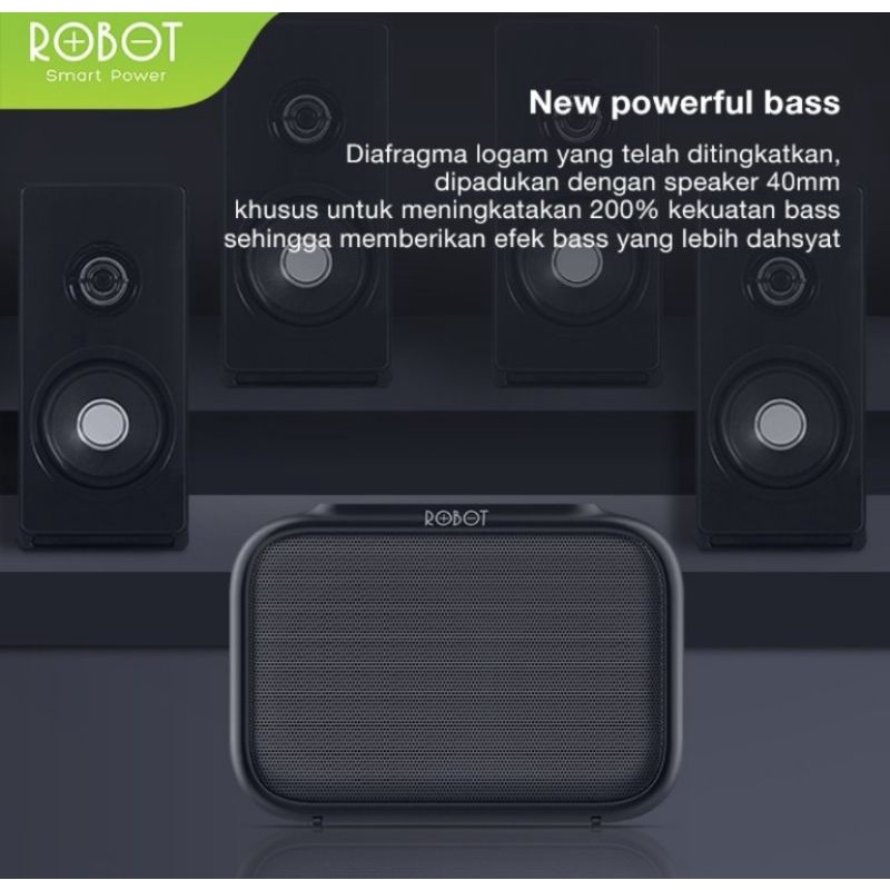 Speaker Bluetoth ROBOT RB110 Music Box Harga Murah Suara Mewah ORIGINAL