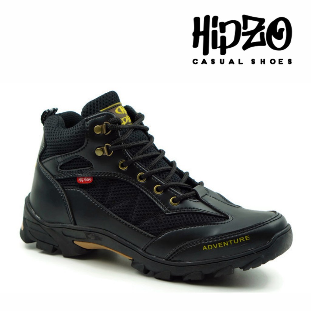 Sepatu Pria Safety boots tinggi original 100% Hipzo M-032 Pria boots Original Kasual Casual Boots kulit hiking Gunung kerja lapangan outdor