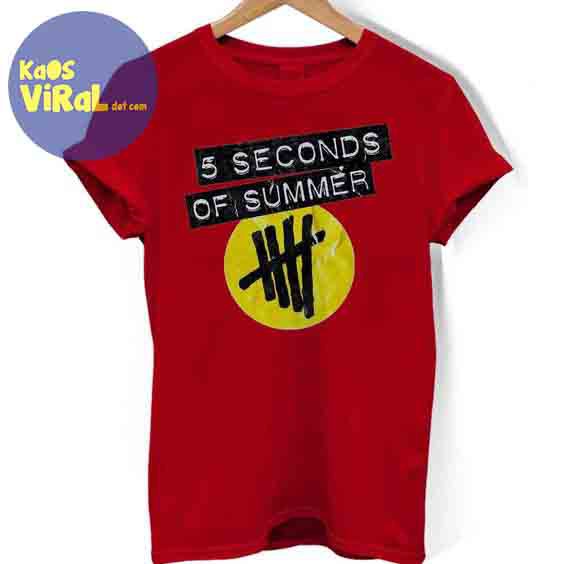 BAJU KAOS MUSIK 5 SECONDS OF SUMMER T-SHIRT
