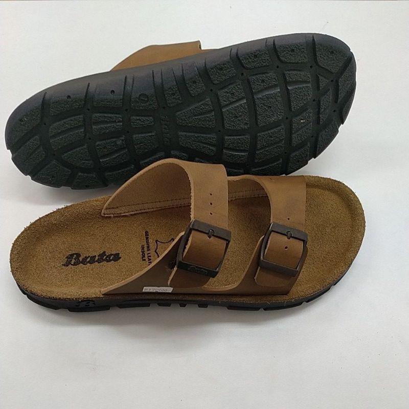 Sandal Pria Dewasa By Bata Original Bahan Kulit