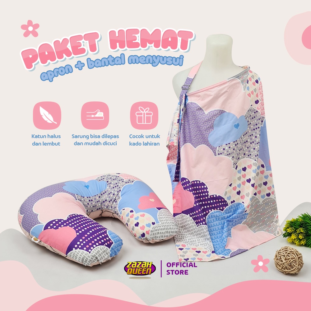 APRON MENYUSUI PLUS BANTAL MENYUSUI