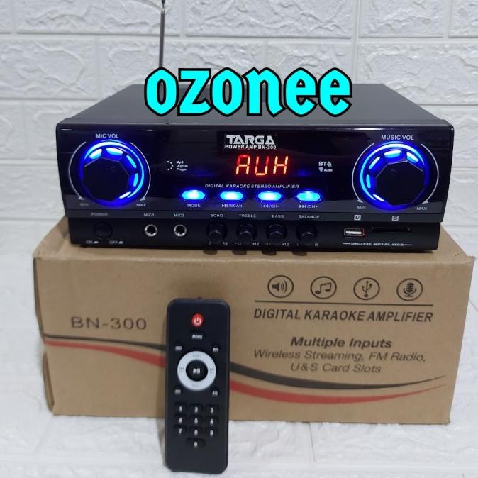 AMPLIFIER TARGA BN 300 AMPLI KARAOKE TARGA BN 300 BUETOOTH USB RADIO .