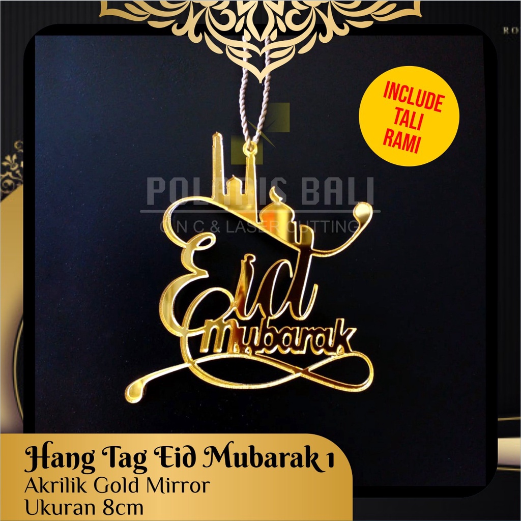 

HAMPERS TAG LEBARAN CUSTOM HANG TAG GIFT TAG AKRILIK