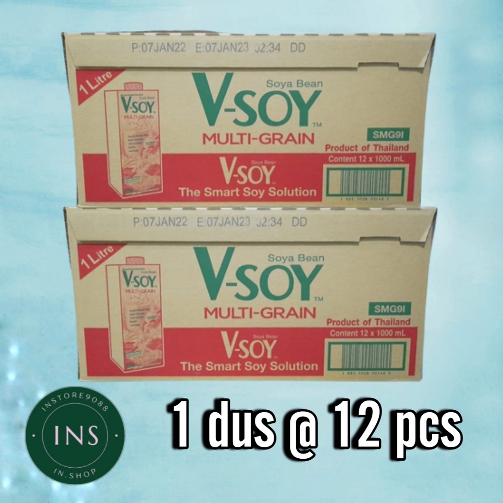V-soy Multi Grain 1 liter 1 dus isi 12 pcs