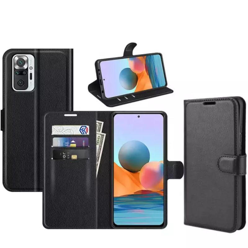 Case Xiaomi Redmi Note 10 PRO / Redmi 10 / redmi Note 10s Cover magnet sarung dompet kulit